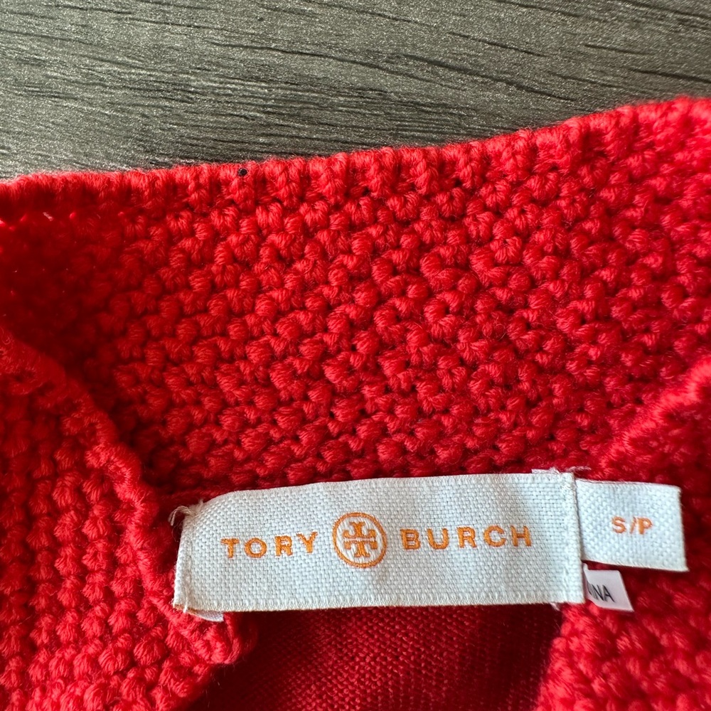❤️ Merino Wool Tory Burch Orange Tunic Sweater ❤️. Iconic - Picture 4 of 15